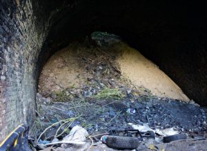 collapsed tunnel